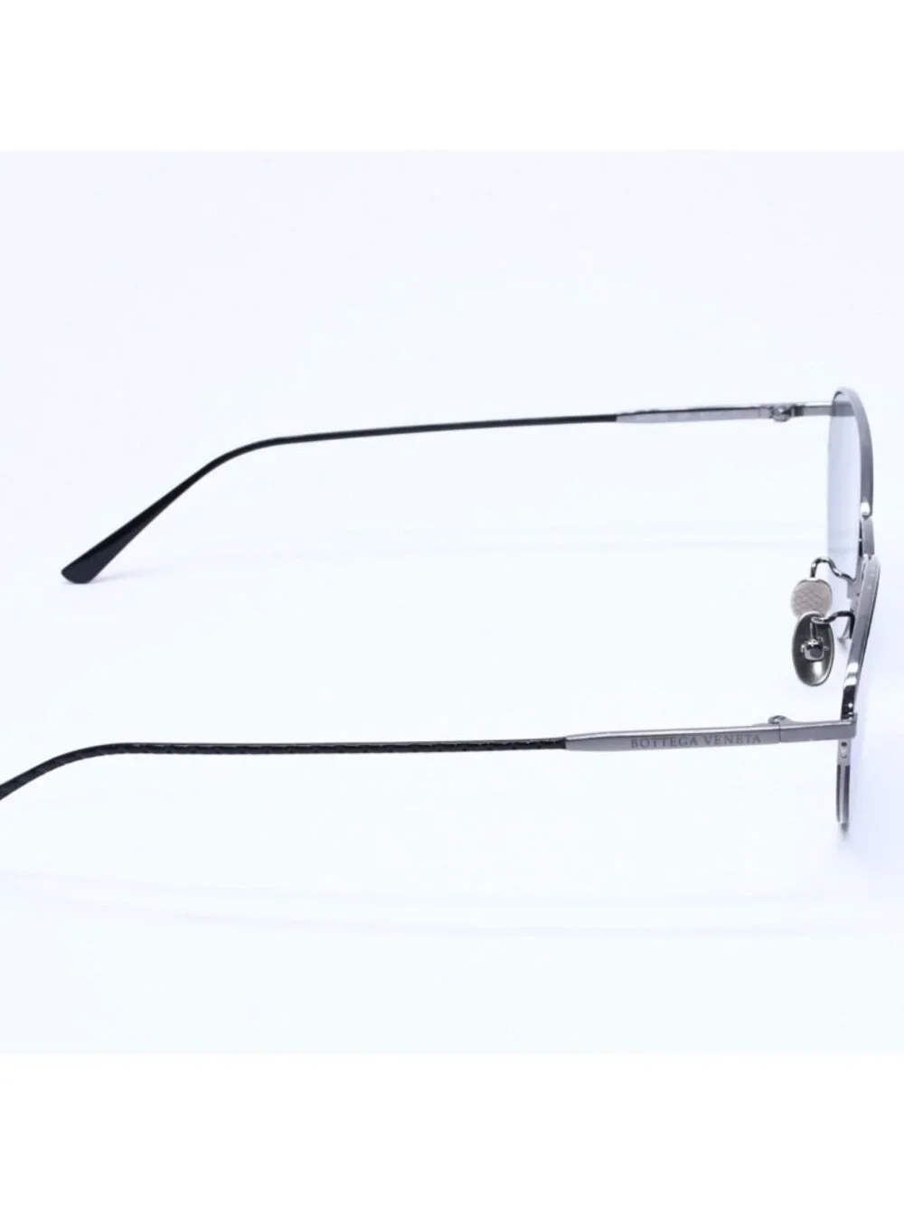 Bottega Veneta Half Rim Sunglasses Eyewear 001 60 Intrecciato